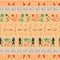 Hieroglyph egypt writing ethnical seamless pattern