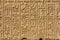 Hieroglyphic carvings in ancient egyptian temple