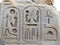 Hieroglyphic writing with Kings cartouche, Karnak