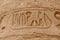 Hieroglyphics on massive columns of Karnak