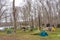 Higashi-Onuma Campsite in Onuma Quasi-National Park, Hokkaido, Japan