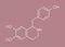 Higenamine herbal molecule. Present in some fat burner food supplements. Skeletal formula.