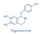 Higenamine herbal molecule. Present in some fat burner food supplements. Skeletal formula.