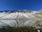 High alpine lake Lai da la Scotta (Schottensee or Schotten Lake) on the Swiss mountain road pass Fluela