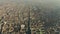 High altitude aerial shot of city of Milan. Lombardy, Italy