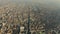 High altitude aerial shot of city of Milan. Lombardy, Italy