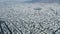 High altitude aerial view of the cityscape Athens in the evening, Greece