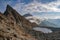 High altitude caltun lake,fagaras mountains,romania