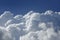High altitude cumulus clouds