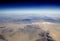 High altitude view of the desert in the south western United States