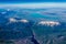High Altitude View of Utah Lake near Provo, Utah.