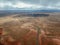 High angle aerial of Meteor Crater, Arizona.