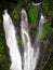 A high angle aerial shot of the Pozo Azul waterfall in Costa Rica