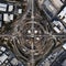 High-Angle Aerial View of Complex Railway Junction