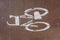 A high angle closeup shot of a bicycle sign painted on a cycle path