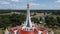 High angle, Pathumtharam temple is Temple where Buddha images are enshrined In front of the vihara