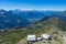 High angle shot of Bettmerhorn mountains, Valais region, Switzerland