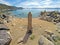 High angle shot of the famous Chimney Beach in the Carson City, Nevada