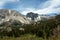 High angle shot of the famous Temple Crag in California, the USA