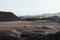 High angle shot of the magnificent desert surrounded by hills and mountains