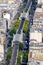 High-angle shot of Paris aerial Metro line 6 - Paris, France