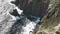 High angle shot of a rocky beach at cape pillar, tasmania