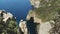 High angle shot of a sea arch at cape hauy, tasmania