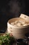 high angle traditional asian dumplings with copy space. High quality photo