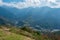 High angle view of country side landscape of Nantou