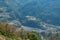 High angle view of country side landscape of Nantou