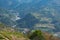 High angle view of country side landscape of Nantou