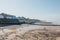 High angle view of the Cromer beach, Norfolk, UK