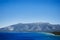 High angle view Emerald Bay, Lake Tahoe, California freshwater l