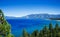 High angle view Emerald Bay, Lake Tahoe, California freshwater l