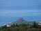 High angle view of the Frog Rock and nearby landsacpe of Kenting National Park