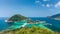 High Angle View of Koh Nangyuan in Thailand