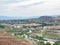 High angle view of the Las Vegas Wash area