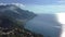 High angle view of Maiori beach in Amalfi Coast