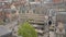 High angle view on medieval buildings in Ghent, Flanders, Belgium