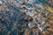 High angle view of mountain river Mostnica in slovenian national park Triglav