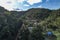 High angle view of a northern rural village in the valley Ban Thung Ton Ngio,  Mae Tuen, Omkoi district, Chiang Mai, Thailand