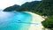 High angle view of nyang oo phee island sea beach most popular t