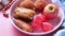 High angle view of Ramadan food in a plate