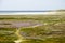 High angle view of the Slufter nature reserve