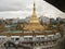 High angle view of Sule Pagoda, Yangon (Rangoon), Burma