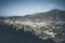 High angle view of town of Soller, Mallorca