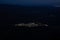 High angle view of the village of Villanueva de la Concepcion in the mountains of Malaga at night