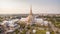 high angle view of wat laung phor sothorn most important religious traveling destination in thailand