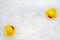 High Angle View of yellow rubber duck in bath swimming in foam water. Yellow rubber ducklings in soapy foam