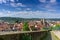 High anlge view of the beautiful old town of Esslingen am Neckar